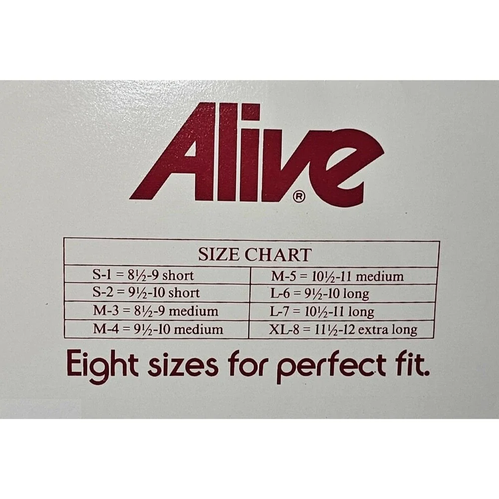 VTG Hanes Alive Sheer Support Nylon Stockings (Sz 10½-11 M) South Pacific - 805